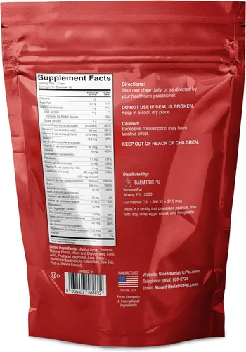 Vista 2 de BariatricPal Multivitamínico suave masticable sin hierro - Ponche de frutas (180 unidades)