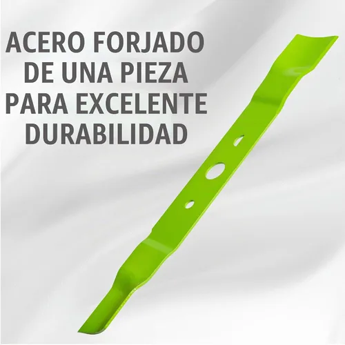 Vista 4 de Greenworks Cuchilla de repuesto para cortacésped (se adapta a: cortacésped de 17 pies / MO40B411 / MO40B01 / MO48B2210 / MO10B00)