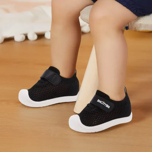 Vista 4 de BMCiTYBM Zapatos para caminar de malla transpirable para bebés, niños y niñas, ligeros, antideslizantes, para primeros pasos, 6, 9, 12, 18, 24 meses