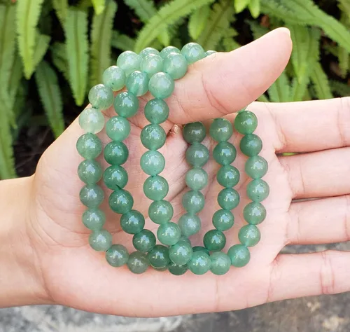 Vista 5 de Adabele 1pc Natural Stretch Gemstone Bracelet 8mm (0.31") Bead 7" to 8.5 inch Healing Crystal Energy Quartz Chakras Jewelry Women Men Birthday Gift