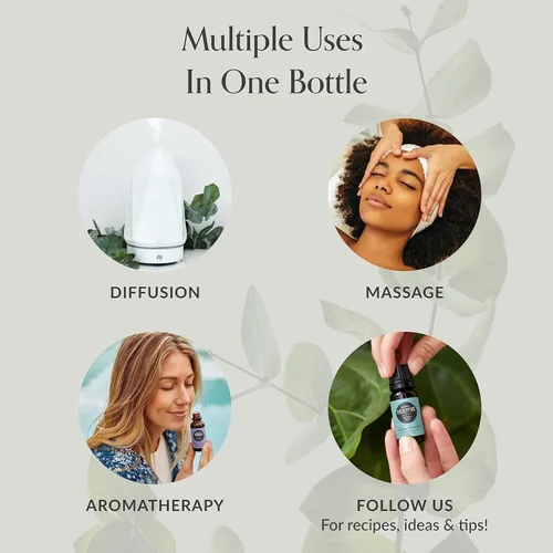 Vista 4 de Edens Garden Aceite esencial de albahaca, 100% puro, grado premium, sin diluir, natural, terapéutico, aromaterapia, lo mejor para difusor, piel