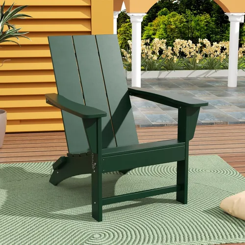 Vista 29 de WestinTrends Ashore Modern - Silla plegable Adirondack para exteriores (juego de 2), color negro