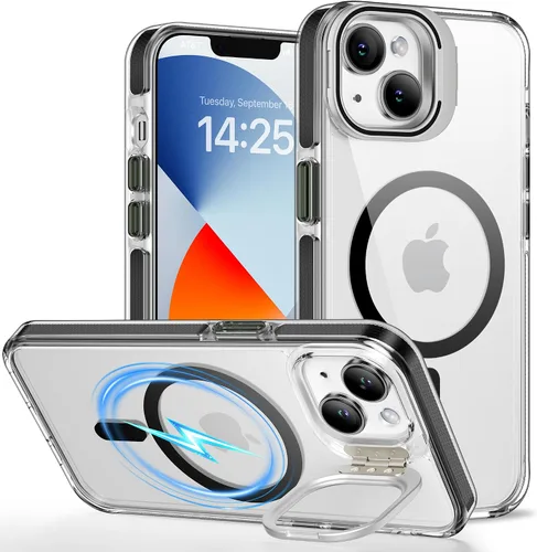 Vista 8 de USLAI Funda para iPhone 11, antiamarilleo, transparente