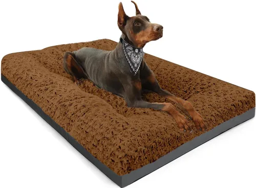 Vista 9 de POCBLUE Camas lavables para perros para jaulas, alfombrilla pequeña de felpa para jaulas, almohadilla antideslizante para jaulas para uso en Negro