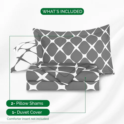 Vista 65 de Elegant Comfort Juego de funda de edredón de lujo de 3 piezas, colección de hotel de microfibra de alta calidad de hotel, 1500 hilos, funda