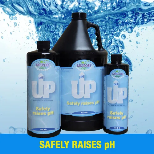 Vista 5 de Microbe Life Hydroponics Líquido de control de pH Up, tampón premium para estabilidad del pH, aumenta los niveles de pH, uso con cualquier sistema