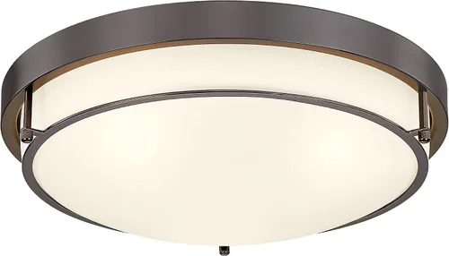 Vista 15 de 4822-BN - Lámpara de techo cerca de techo, de níquel con 2 luces para lavandería, cocina, dormitorio, baño, 4822-BN Clase esmerilada y níquel