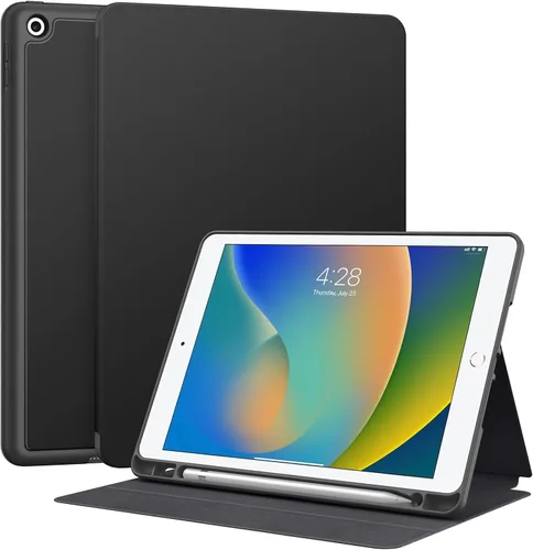 Vista 16 de Supveco Funda para iPad de 9ª/8ª/7ª Generación 10.2 pulgadas (Modelo 2021/2020/2019) con Soporte para Lápiz, Funda Folio Premium con Soporte