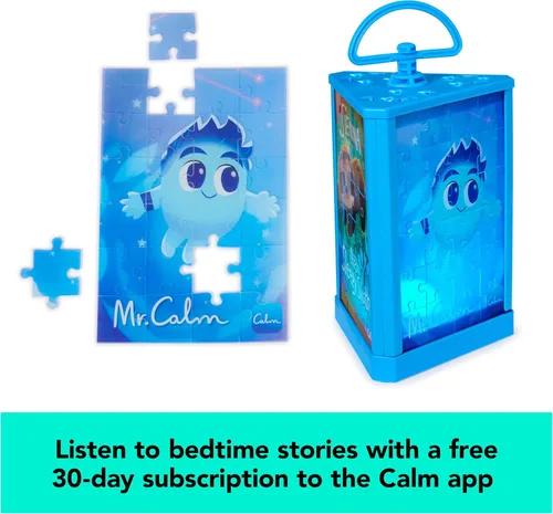 Vista 6 de Aplicación Calm, linterna brillante 3 en 1, rompecabezas de 24 piezas para niños con suscripción de calma de 30 días para relajación, alivio