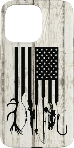 Vista 28 de iPhone 16 Blanco Rústico Pesca Y Caza Pistola Ballesta USA America Case