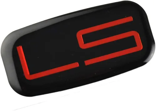 Vista 2 de 2 piezas LS Emblems 3D - Adhesivo de coche a cuadros para Chevrolet Silverado Tahoe Suburban 15036135 (rojo/negro)