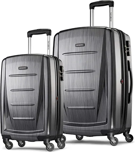 Vista 36 de Samsonite Winfield 2 Equipaje rígido con ruedas giratorias, Carbón vegetal, Grande de 28 pulgadas, a cuadros