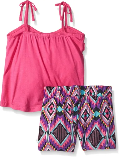 Vista 2 de Limited Too juego de top y pantalones cortos tejidos, para niñas.