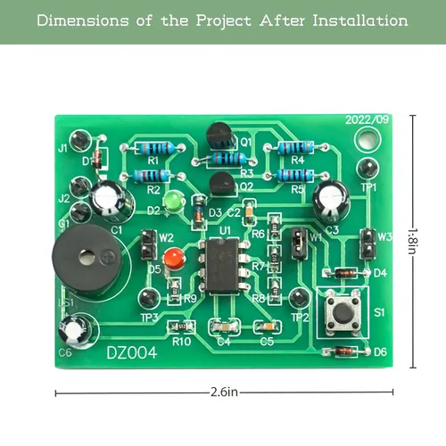 Vista 2 de EI Electrónico Musical Color Luz Timbre Jóvenes Soldadura Proyecto Práctica Kits Electrónicos para Soldadura Práctica a la Escuela Educación Kit