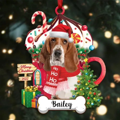 Vista 63 de Amantes de los perros de Navidad – Navidad de perros disponibles para muchos perros Shi Tzu – Adorno con forma personalizada, adorno de Navidad