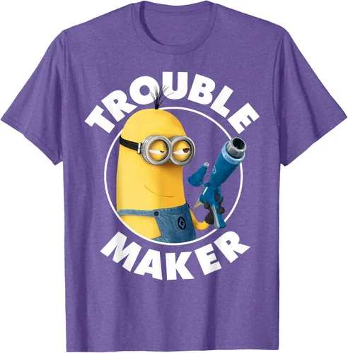 Vista 11 de Despicable Me Minions Kevin Fabricante de Problemas Gráfico Camiseta Negro