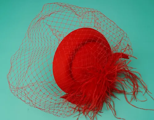 Vista 2 de Sombreros inspirados en el estilo de los años 20 y 50, sombrero pastillero, sombrero de cóctel, fiesta de té, sombrero con velo para niñas y mujeres