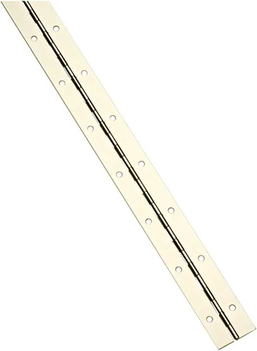 Vista 5 de National Hardware N265-389 V570 Bisagra continua en níquel, 1-1/2 "x 12
