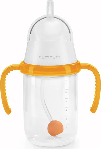 Vista 10 de Taza de Pajita NumNum para Bebé, Taza de Pajita con Peso, Tazas Sippy a Prueba de Derrames con Pajita para 6-12 Meses, Tazas para Beber para Niños