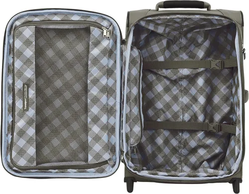 Vista 6 de Travelpro Luggage Maxlite 5 Juego de 2 piezas Bolsa suave y enrollable de 22 pulgadas Verde pizarra
