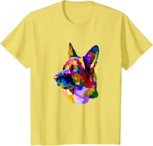 Vista 50 de Camiseta para dueño de perro de pastor alemán, Negro