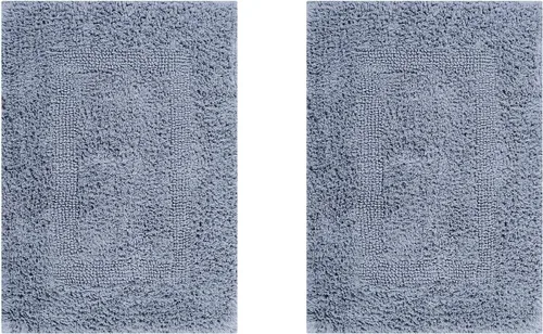 Vista 24 de Better Trends Alfombra de Inodoro en Forma de U Cubierta de Asiento de Inodoro de Lujo 100% Algodón Absorbente de Agua, Cubierta de Tapa Reversible