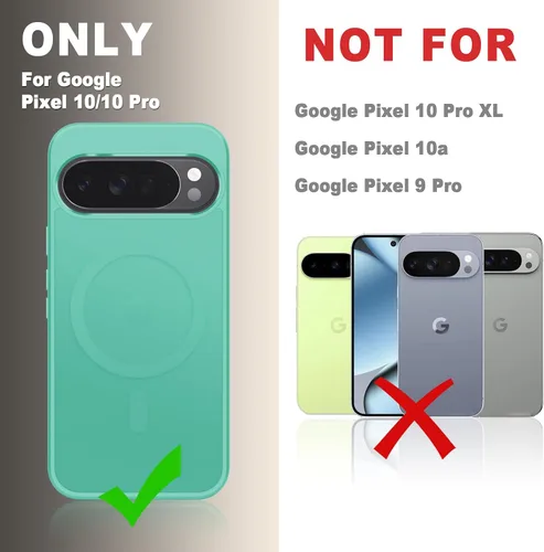 Vista 1173 de Funda para Google Pixel 10 Pro XL, cubierta magnética mate, color negro Fit for MagSafe, Screen Protector included, Shockproof Military Grade