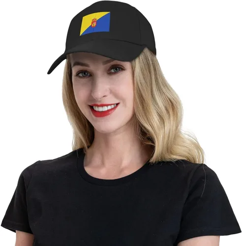 Vista 7 de Flag of Gran Canaria Baseball Cap for Men Women Classic Solid Color Adjustable Dad Hat