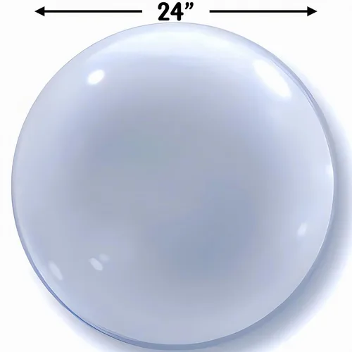 Vista 2 de Qualatex Globo de burbujas Deco transparente de 24 pulgadas