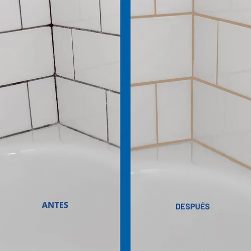 Vista 3 de Kit de reparación de lechada de azulejos CESTA – Tubo de exprimir, secado rápido, pintura de lechada impermeable para restaurar y renovar líneas