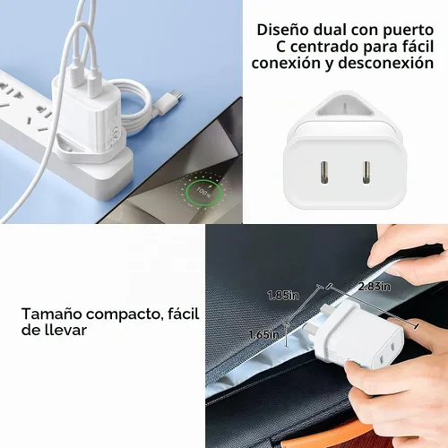 Vista 6 de Reino Unido USB tipo C cargador rápido tipo G Londres/Inglaterra/Dubai