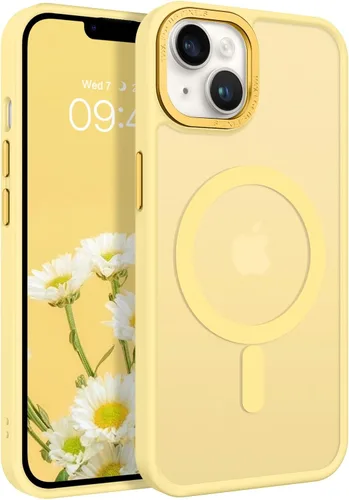 Vista 12 de BENTOBEN Funda magnética para iPhone 14 Plus, compatible con MagSafe, translúcida mate, esmerilada, delgada, ligera, a prueba de golpes