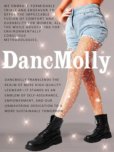 Vista 8 de DancMolly Medias de red con diamantes de imitación ultra brillantes, 10 unidades, talla grande, para mujer, concierto de fiesta sexy