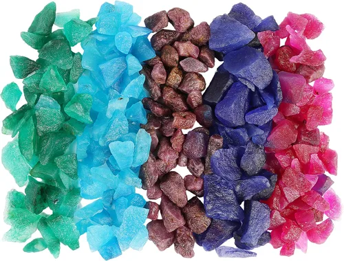 Vista 5 de Cristales curativos naturales crudos, piedras ásperas para hacer rodar, cabbing, pulido, envoltura de alambre, curación de cristales Wicca y Reiki