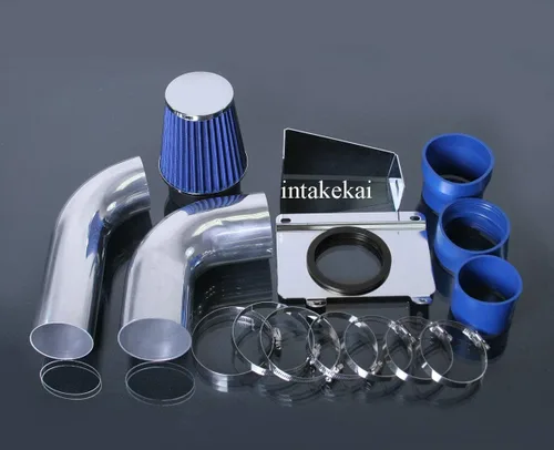 Vista 4 de Kit de entrada de aire frío para Ford Mustang GT/LX 5.0L V8 1987-1993 (negro, negro)