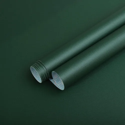 Vista 9 de HeloHo Papel tapiz verde liso, con textura mate, papel de pared moderno autoadhesivo extraíble, impermeable, papel de contacto para sala de estar