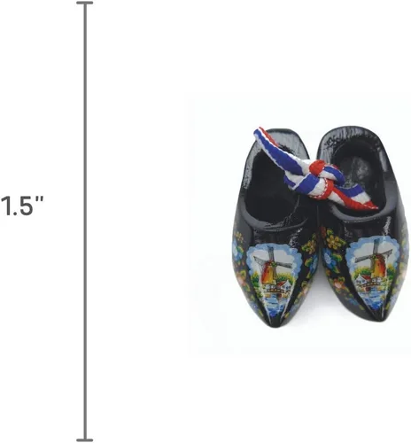 Vista 2 de Little Wooden Shoes Magnetic Gift Negro (1.5")