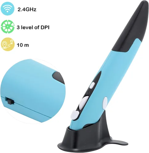 Vista 7 de CCYLEZ Pluma óptica, Pluma portátil, 2.4GHz Pen óptico USB Notebook Ratón, Computadoras de escritorio Smart TVs Pen Universal PR 03