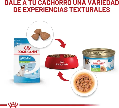 Vista 5 de De Royal Canin, Size Health Nutrition, comida seca para cachorros extra pequeños, comida para perros Specialized Nutrition for Extra Small Breeds