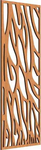 Vista 102 de 9 3/8"W x 24 3/8"H x 1/4"T Bristol Decorativos Paneles de Pared de Madera Calado, Cereza