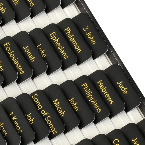 Vista 31 de Mr. Pen - Pestañas de la Biblia, 75 pestañas, tierra otoñal, letras doradas en relieve Laminated Bible Tabs for Women and Men, Bible Tabs for