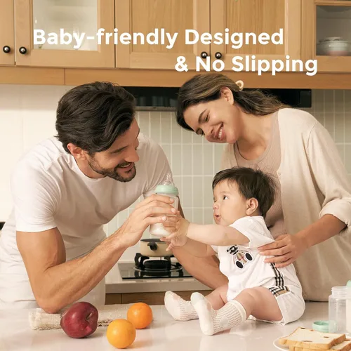 Vista 7 de Momcozy Biberones naturales, cuello ancho, contenedor de leche materna sin
