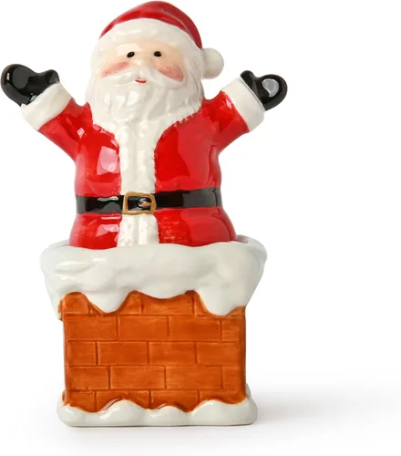 Vista 6 de Juego de salero y pimentero navideño - Vehículo de Navidad con árbol