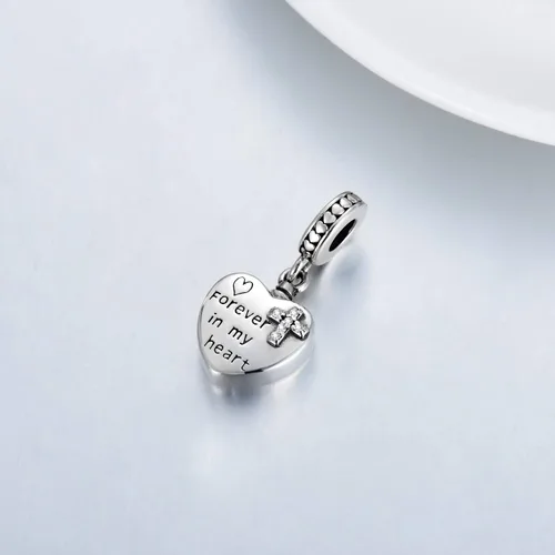 Vista 5 de LONAGO Abalorio de fotos personalizado para pulsera de plata de ley personalizable para regalo para mujeres y niñas Plata esterlina Circonita cúbica
