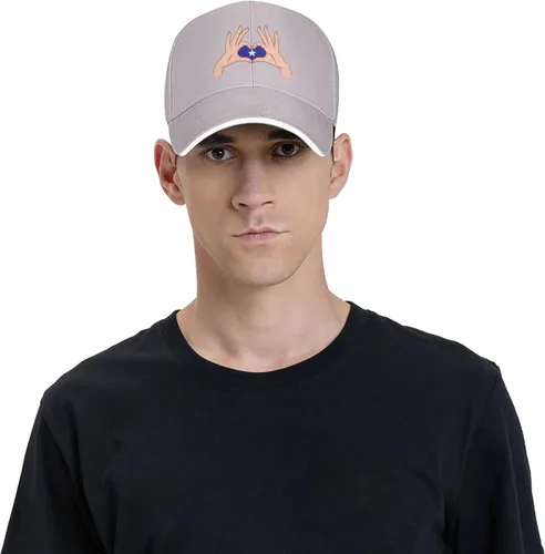 Vista 4 de QIZYOQA Holding A Heart Bonnie Blue Flag Baseball Cap for Men Women Adjustable Funny Dad Hat