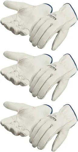 Vista 6 de SAFEGEAR - Guantes de trabajo de piel de vaca con pulgar Keystone