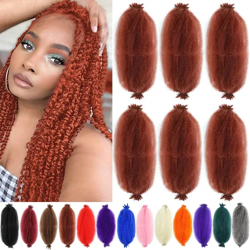 Vista 14 de Trenzas Afro Twist de 12 pulgadas - Cabello trenzado al crochet estilo Afro (12 pulgadas (Paquete de 3), 30#)