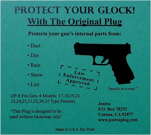 Vista 3 de NDZ Performance Jentra JP6 para Glock Gen 4-5 Grip Frame Plug Masonic Mason Calipers G Logo