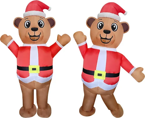 Vista 2 de DeHasion Christmas Inflatable Costume Christmas Party Air Blow-up Costume for AdultChristmas Parade
