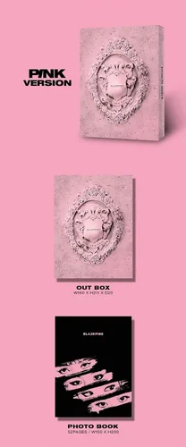 Vista 2 de Blackpink 2º mini álbum [Kill This Love] [Pink Ver.] - Paquete de CD, fotolibros, tarjeta de fotos, póster plegado con beneficio de pedido previo